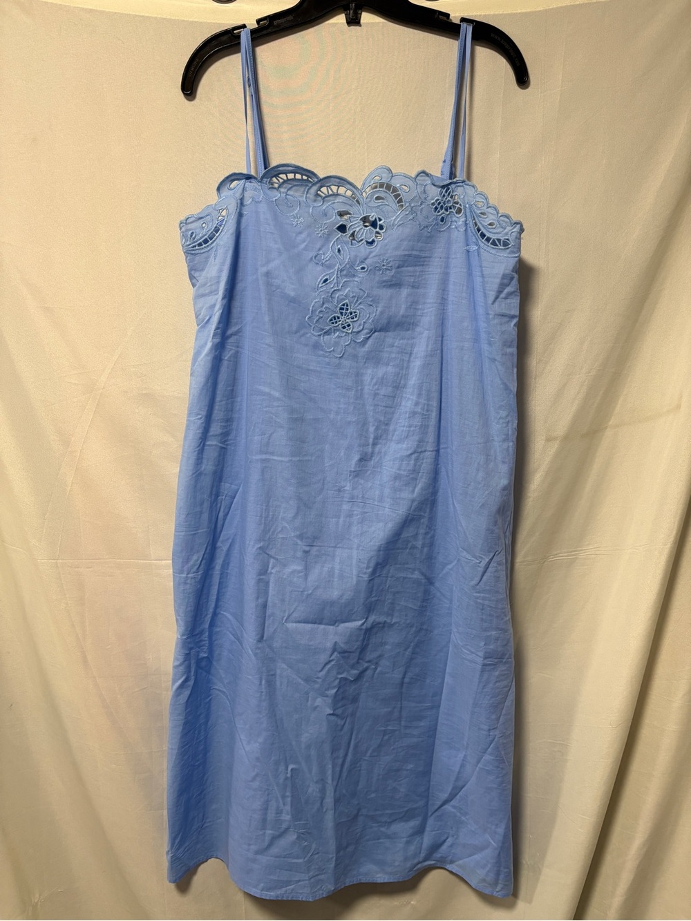 NWOT Wayf Baby Blue Cotton Slip Dress Size Medium